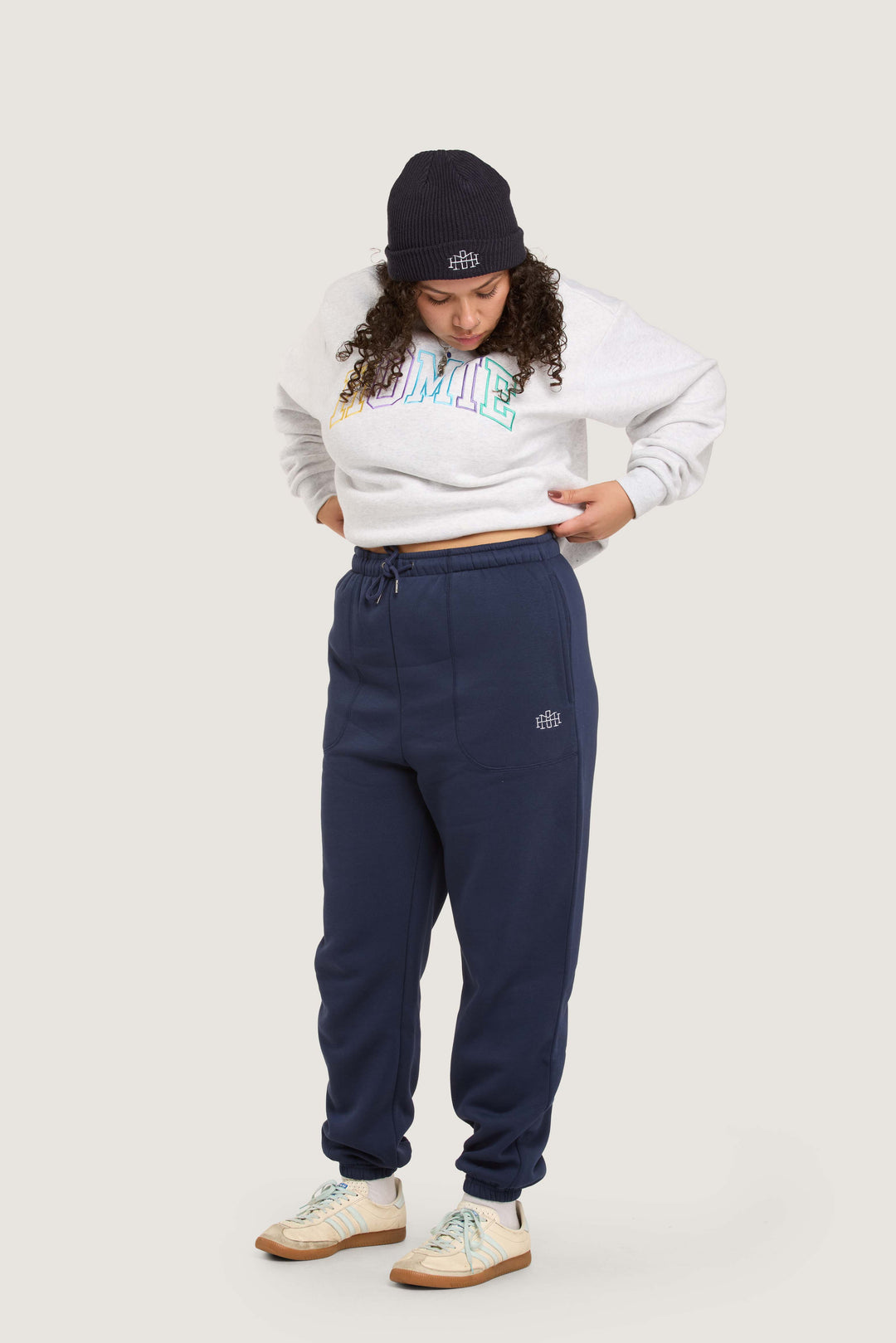 Monogram Trackpants - Navy