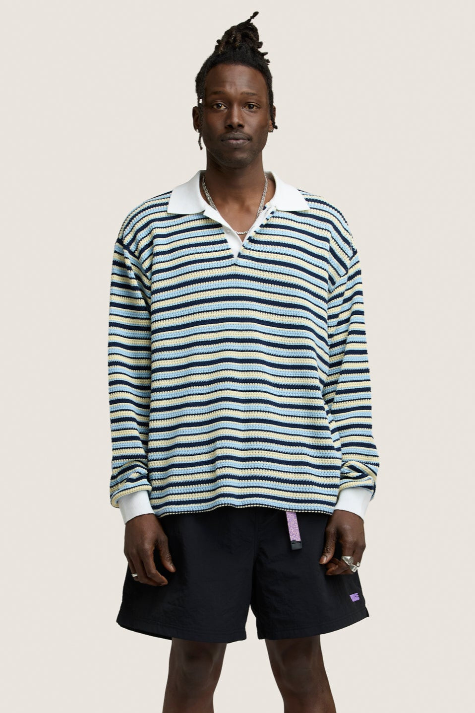 BELVET Striped Rugby Shirt 即完品 Striped Rugby Shirt – BELVET