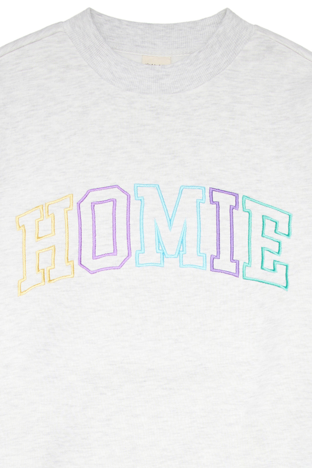 College Crewneck - White Marle