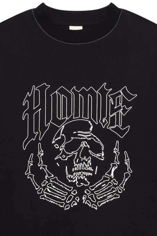 Skull LS Tee - Black