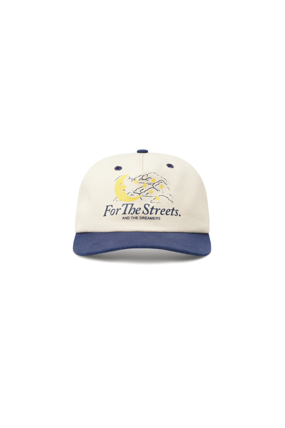 For The Streets Snapback - Cream / Navy