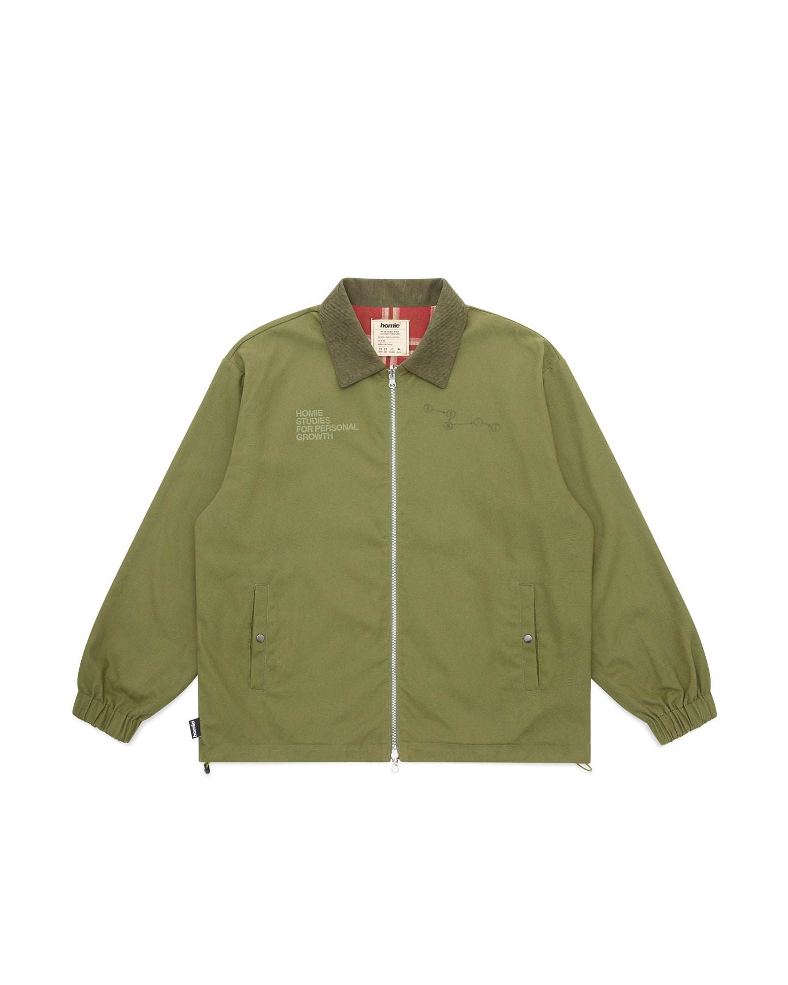 Personal Growth Jacket Khaki | Reversible Cotton Jacket – homie.com.au