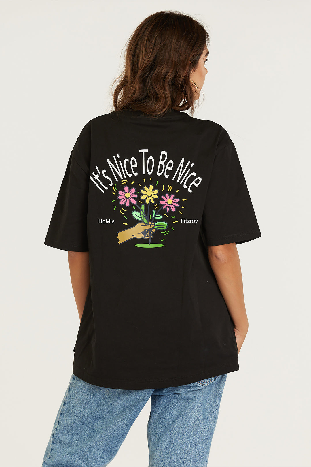 Nice To Be Nice Tee - Black (M)