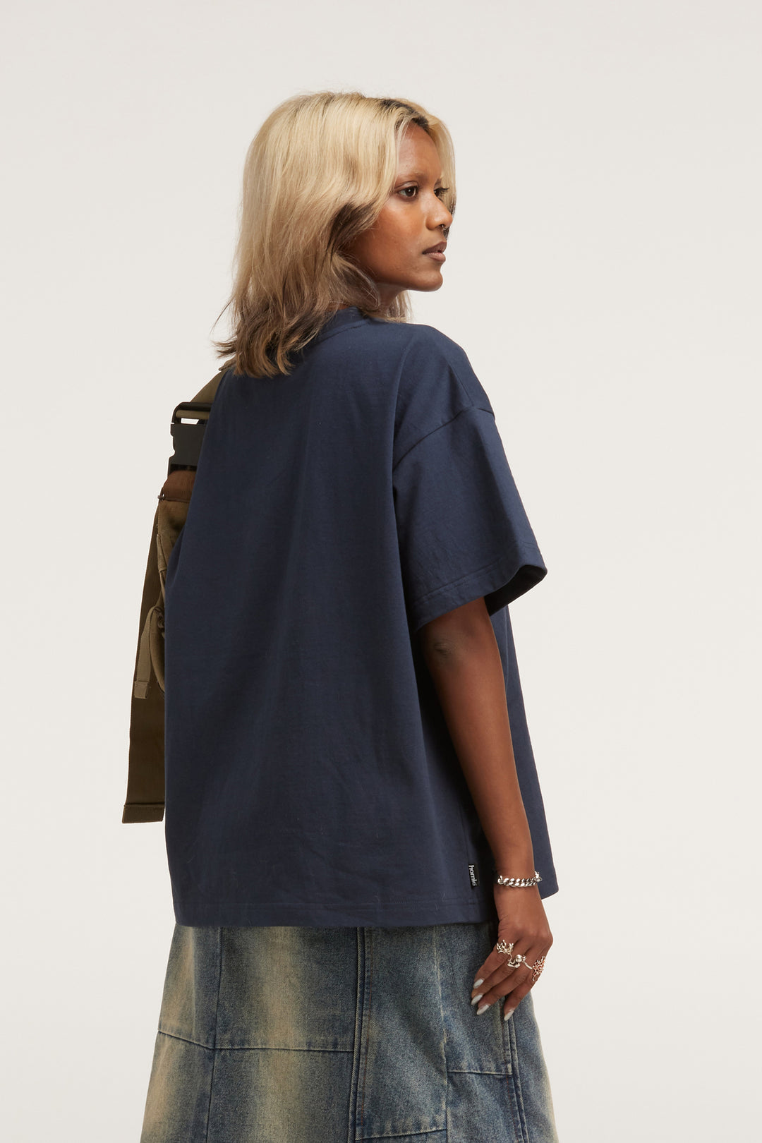 Stamp Tee - Navy