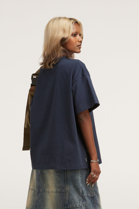 Stamp Tee - Navy