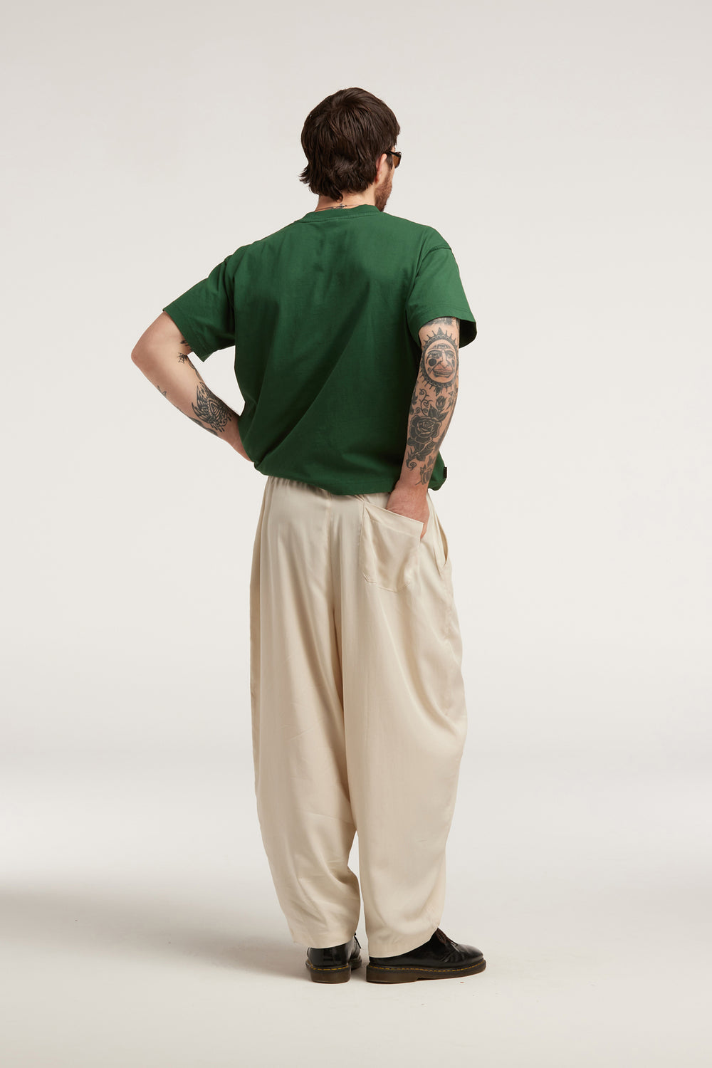 Digital Dream Wide Leg Pants - Mushroom