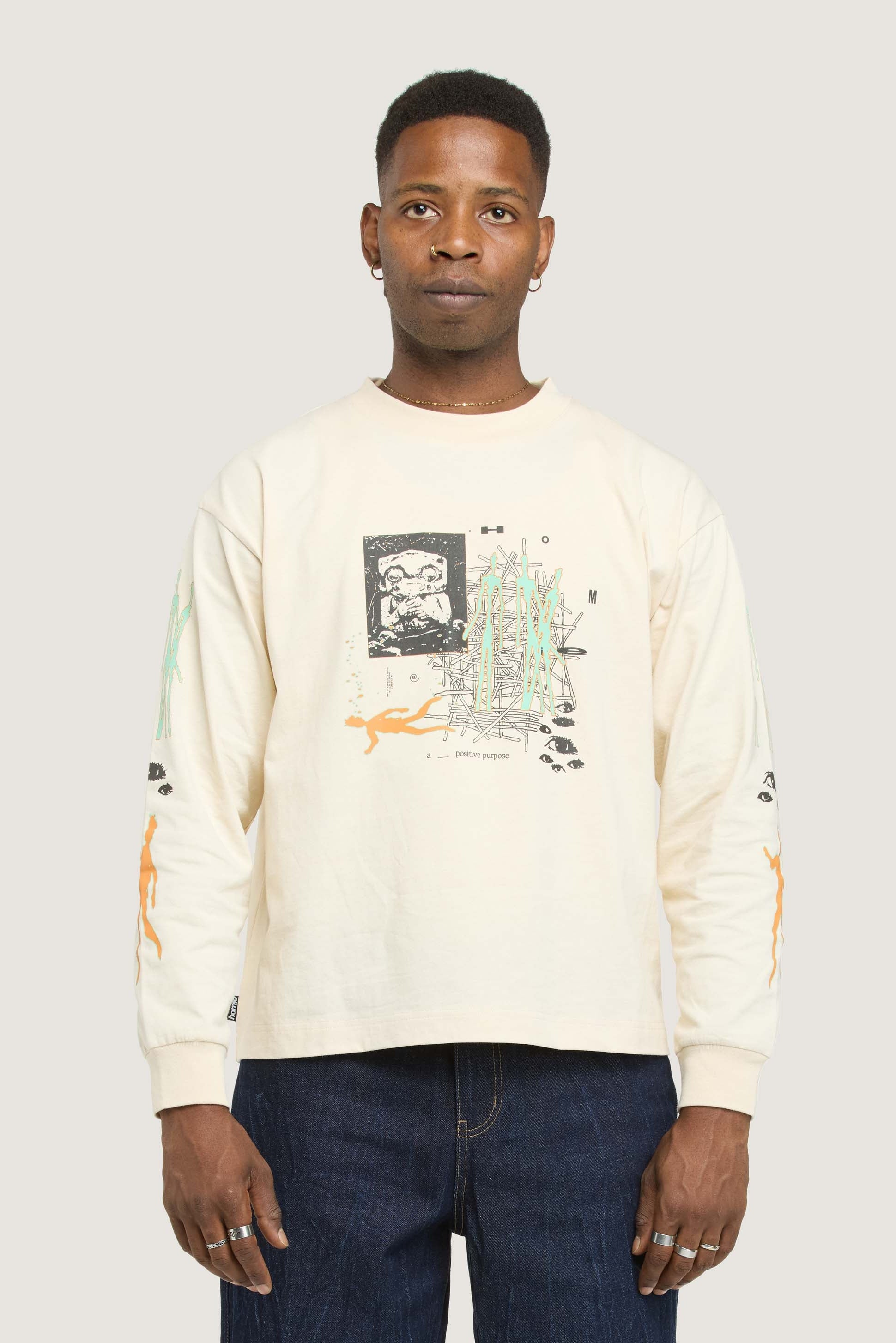 Shared Purpose LS Tee - Mushroom