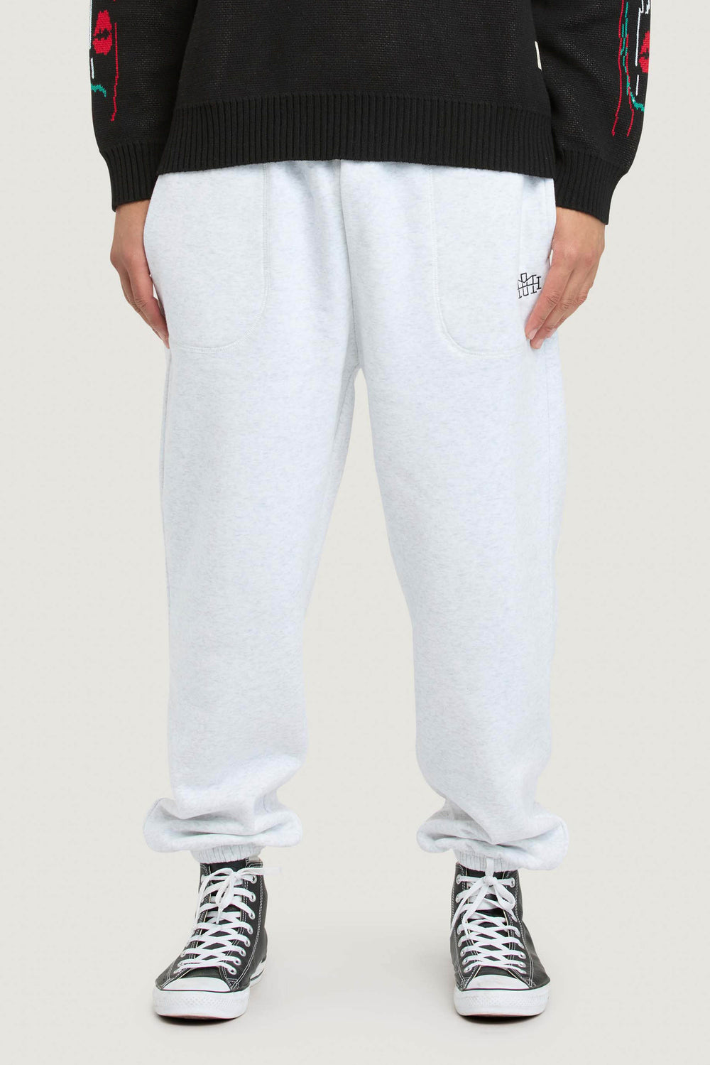 Monogram Trackpants - White Marle