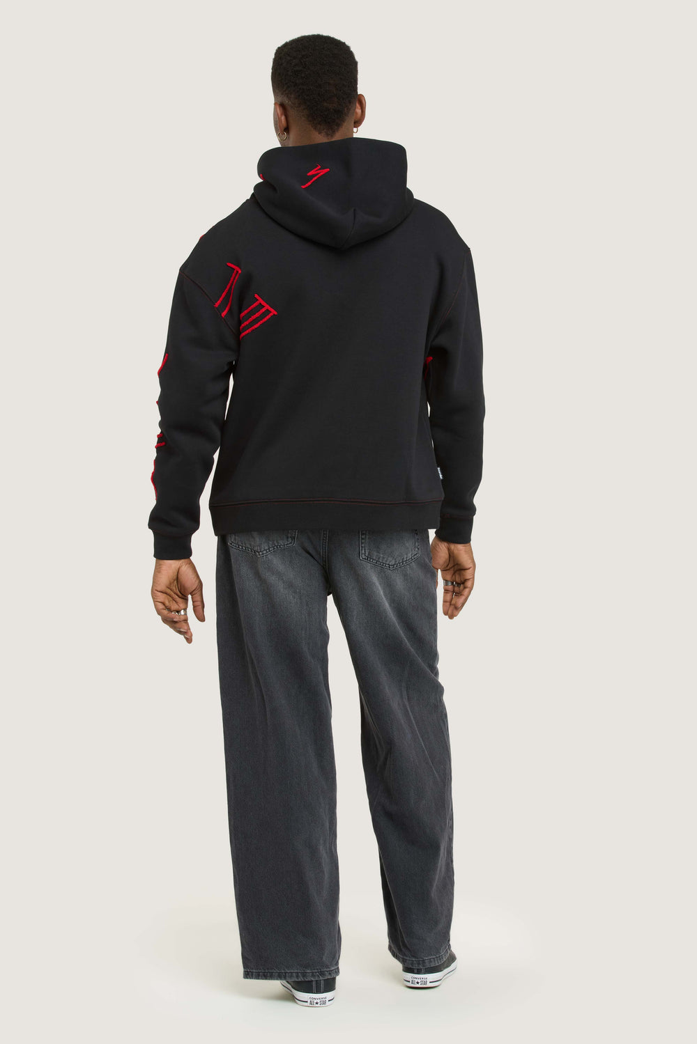 Flower Hoodie - Black