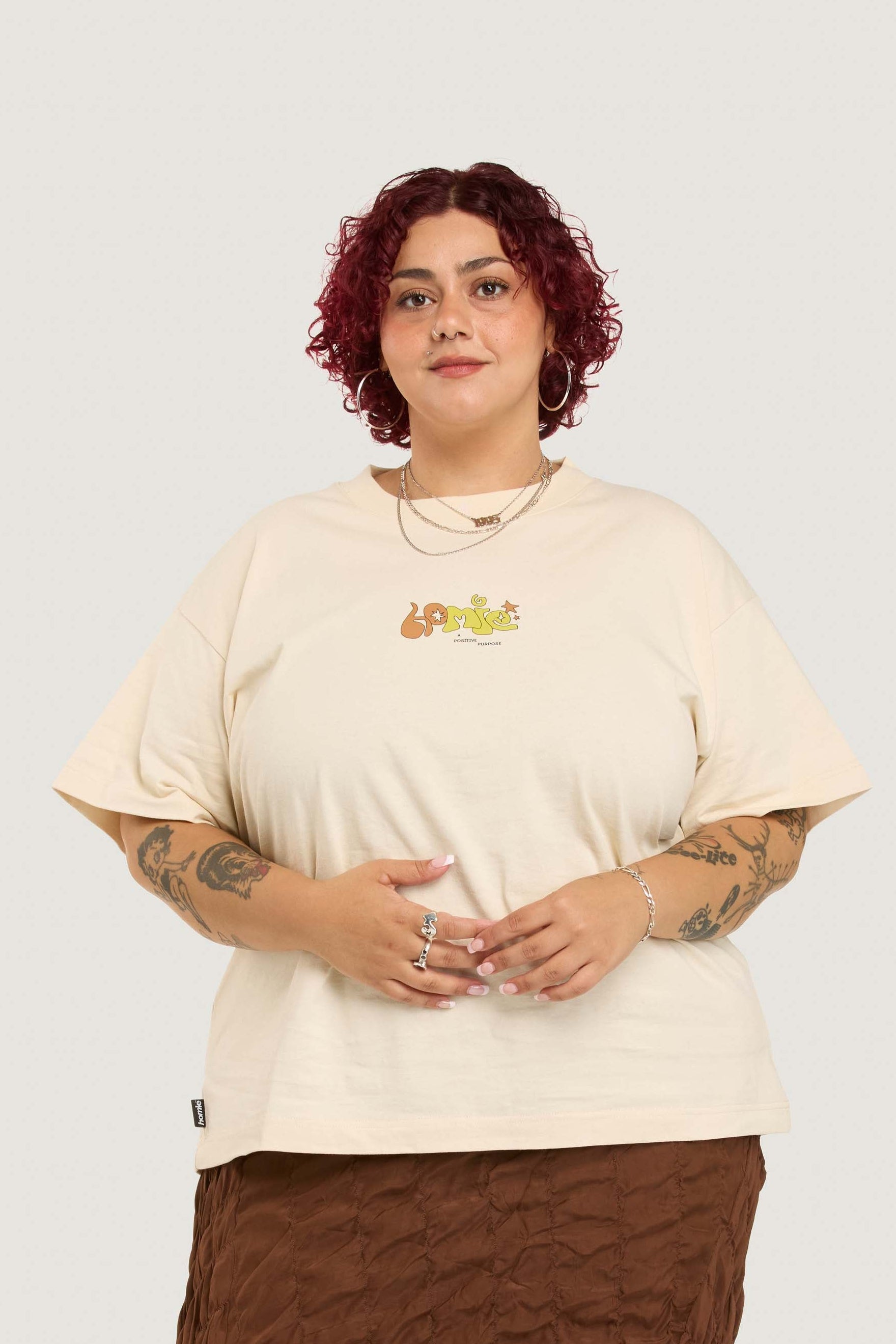 Positive Purpose Tee - Mushroom