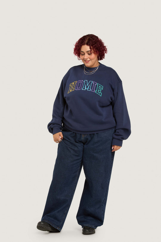 College Crewneck - Navy