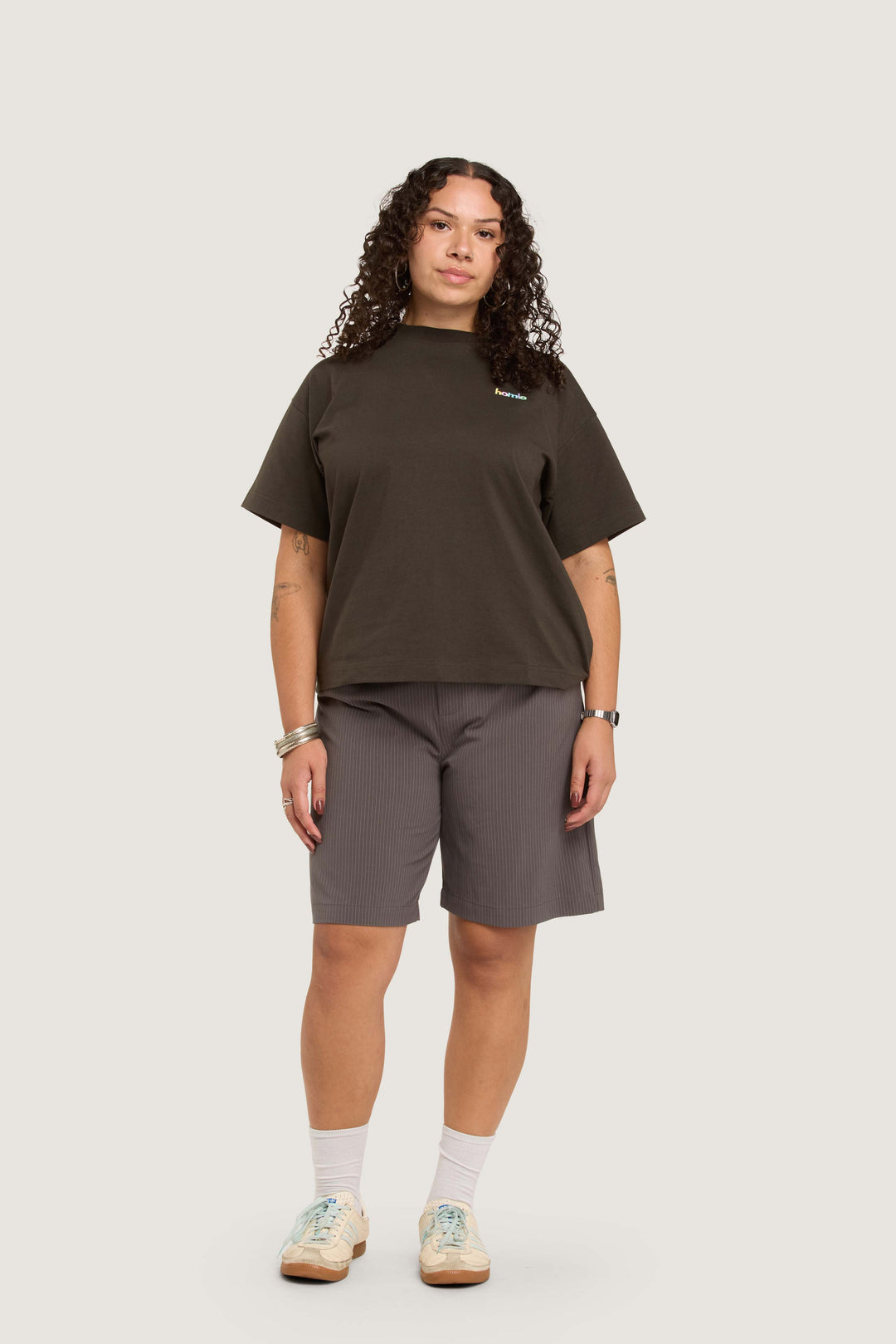 Rainbow Tee - Coal