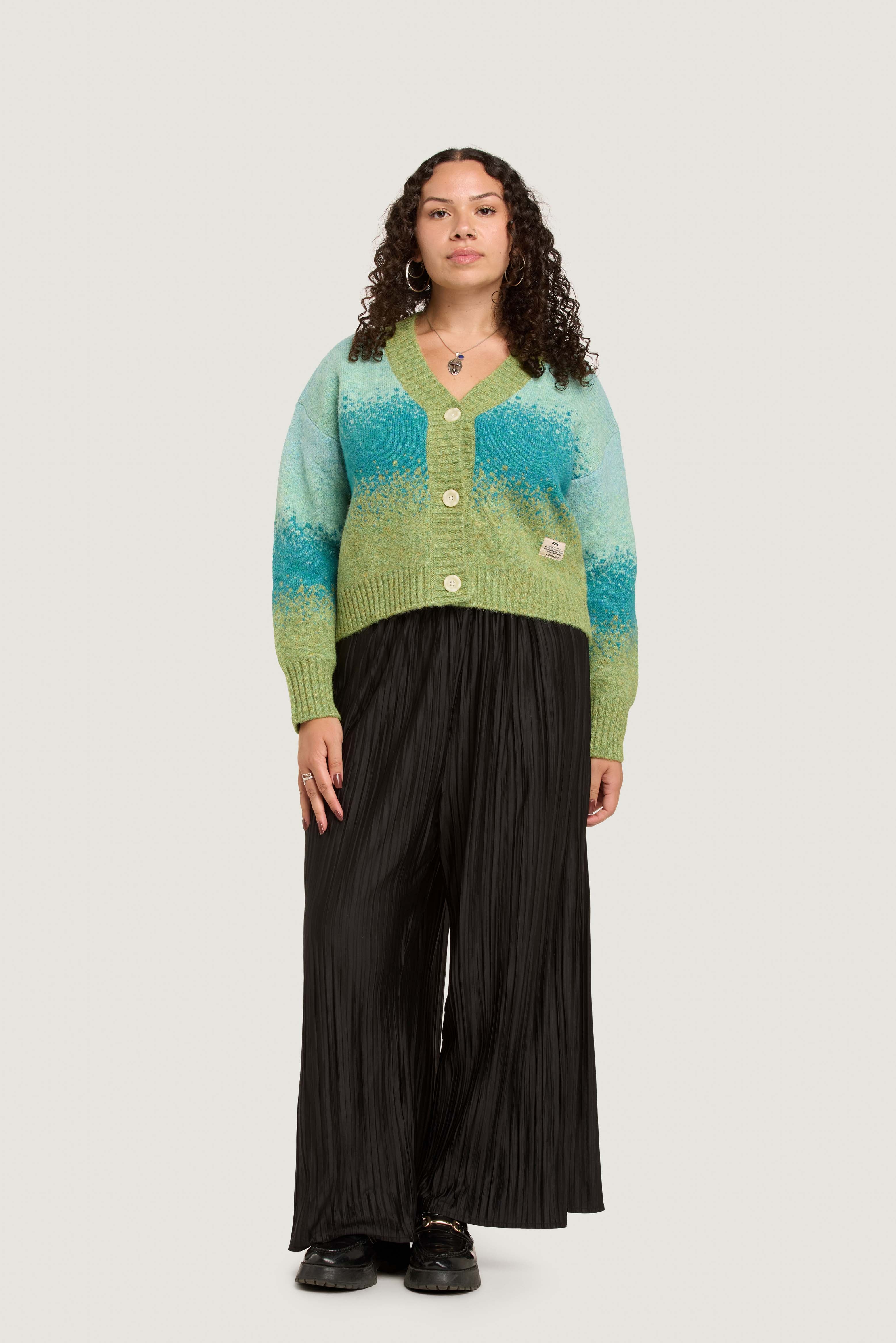 Rosie Cropped Knit Cardigan - Multi