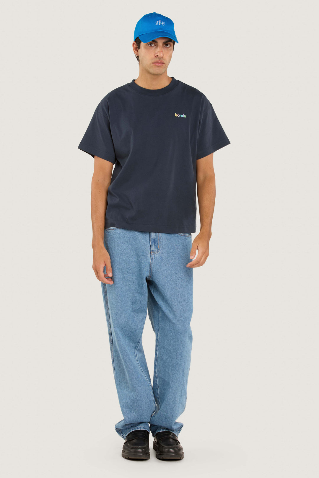 Rainbow Tee - Navy