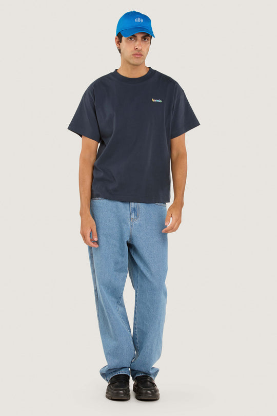 Rainbow Tee - Navy