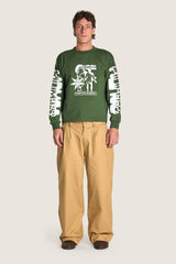 Positive Energy LS Tee - Forest Green