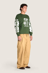 Positive Energy LS Tee - Forest Green