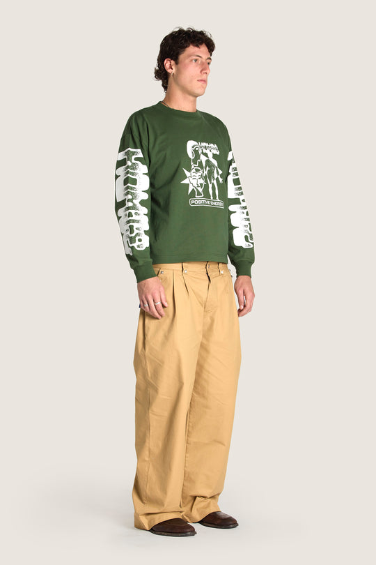 Positive Energy LS Tee - Forest Green