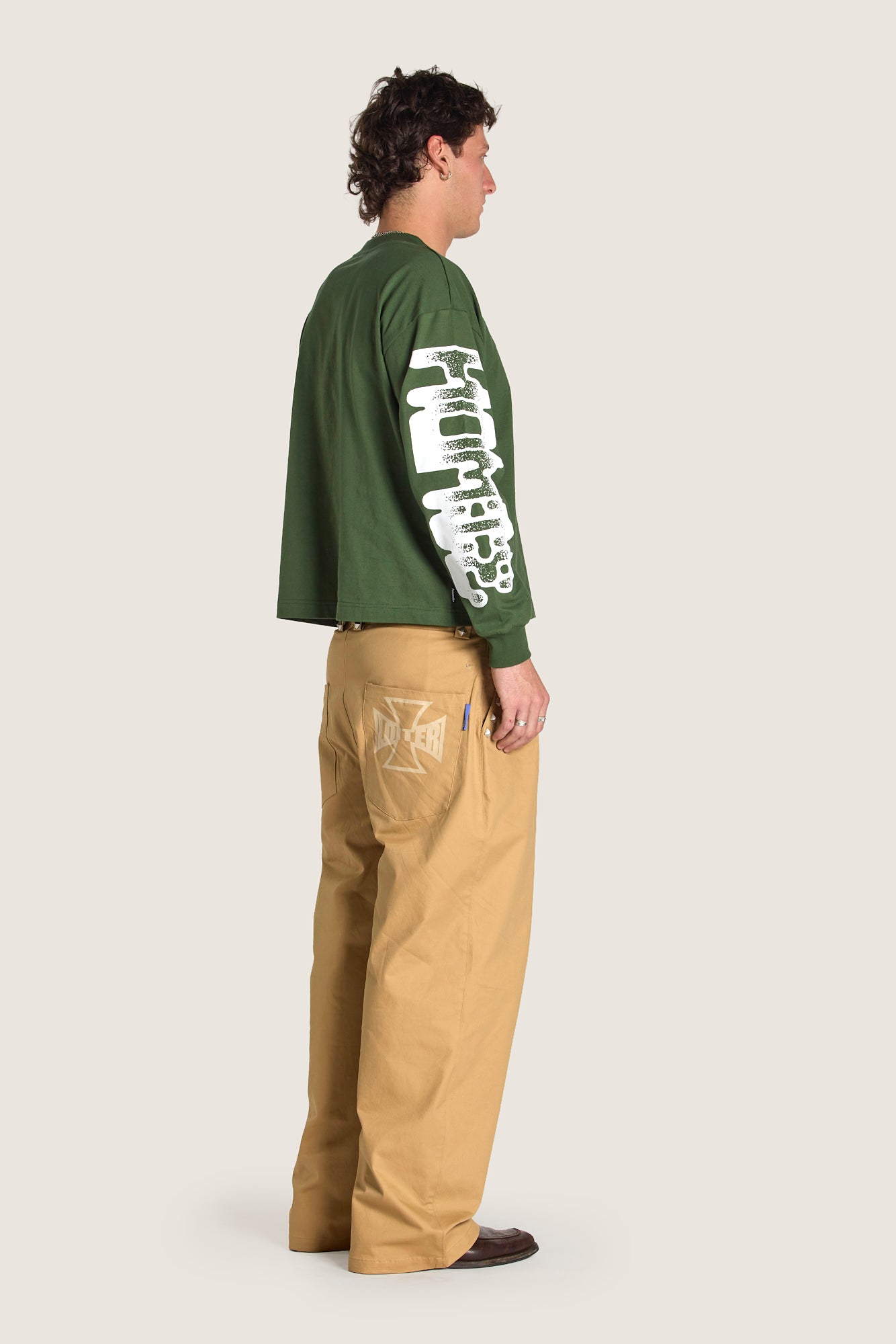 Positive Energy LS Tee Forest Green | Cotton Long Sleeve Tee