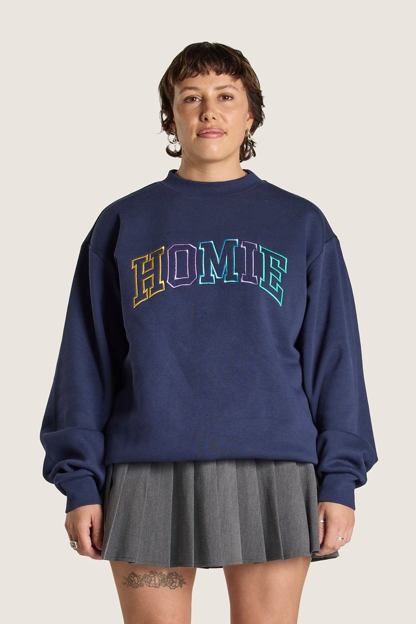 College Crewneck - Navy