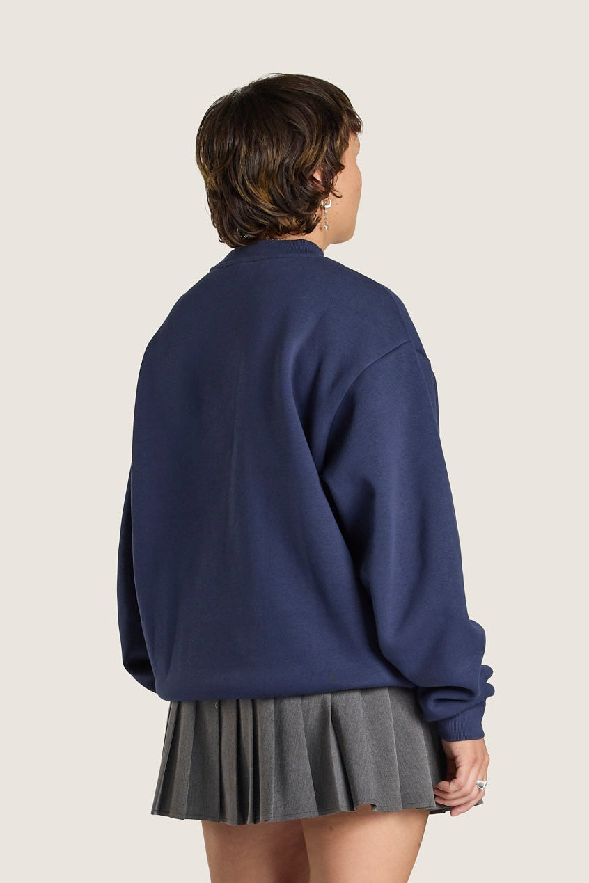 College Crewneck - Navy