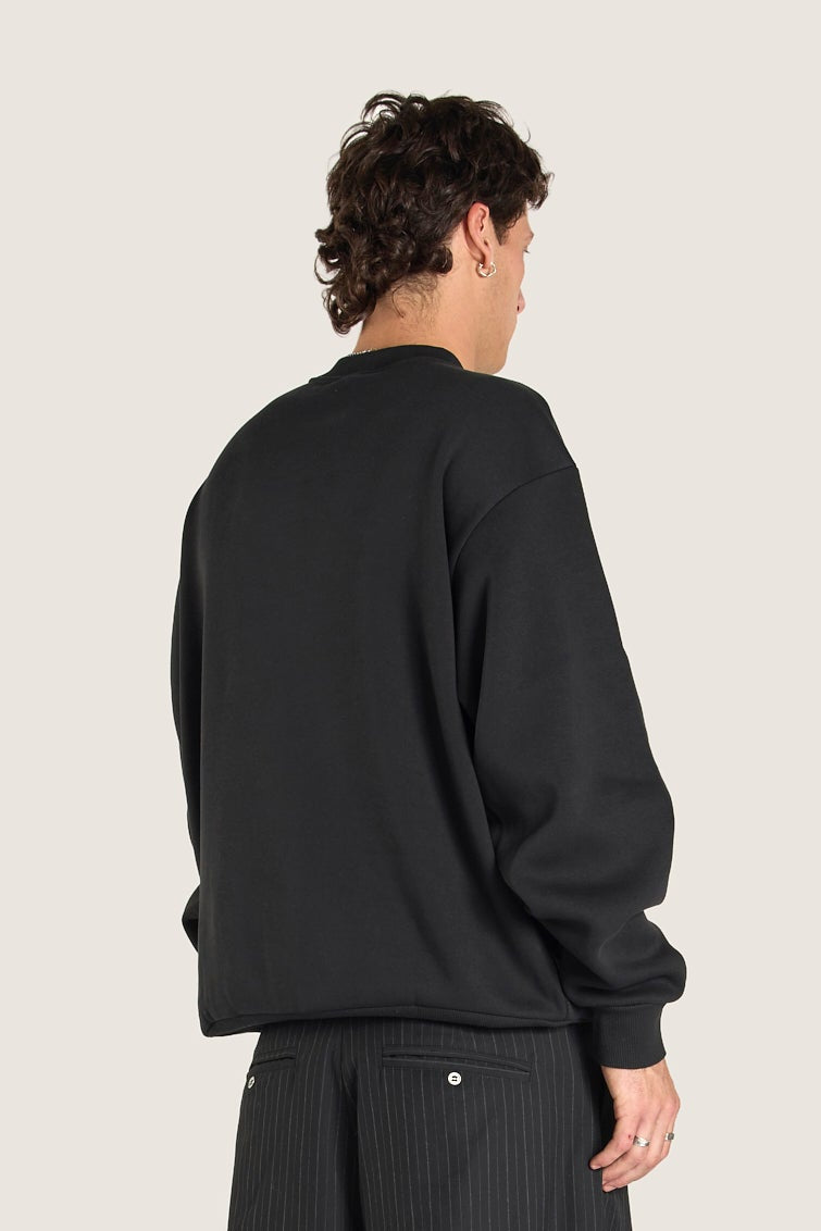 College Crewneck - Black