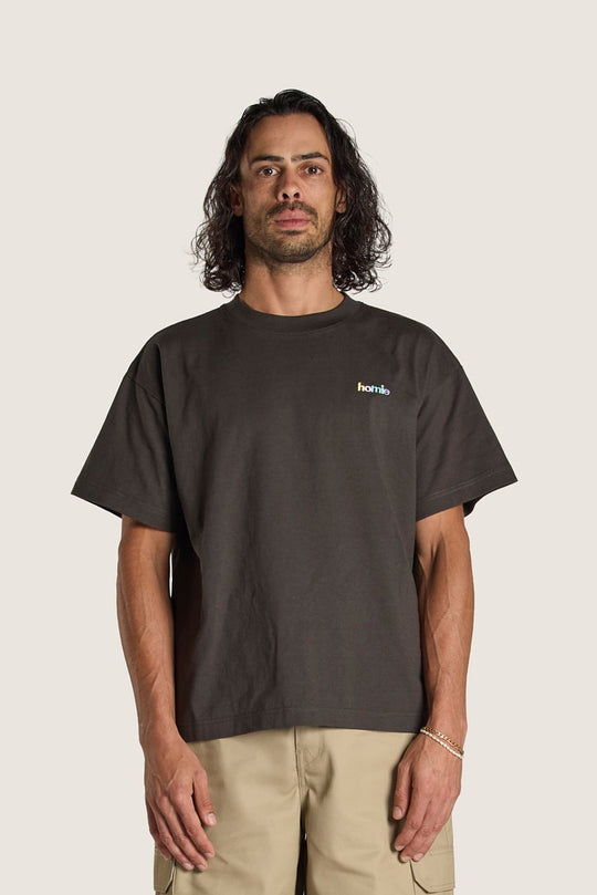 Rainbow Tee - Coal
