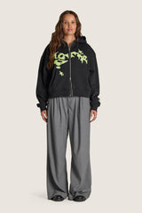 Shadow Zip Hoodie  - Black