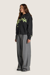 Shadow Zip Hoodie  - Black