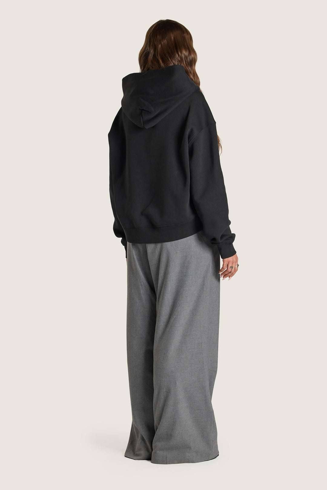 Shadow Zip Hoodie  - Black