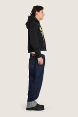 Shadow Zip Hoodie  - Black