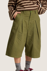 Personal Growth Longline Shorts - Khaki
