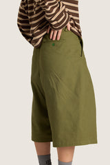 Personal Growth Longline Shorts - Khaki