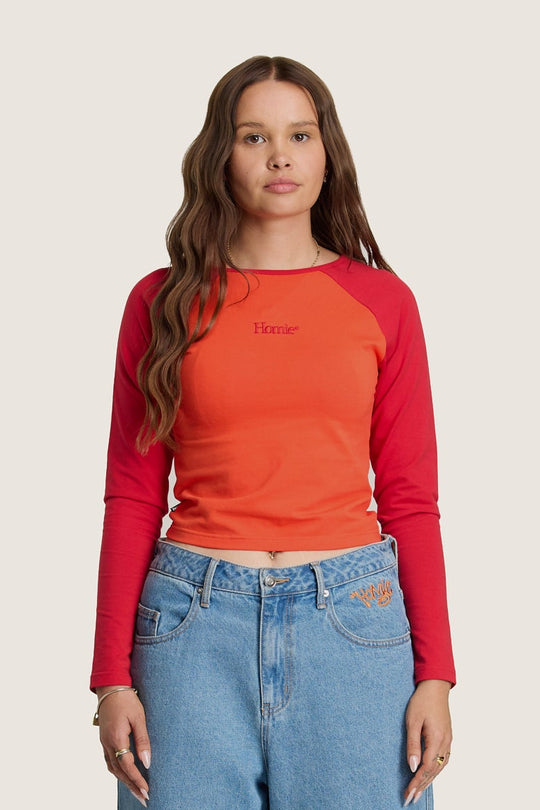 Logotype Raglan Tee - Red
