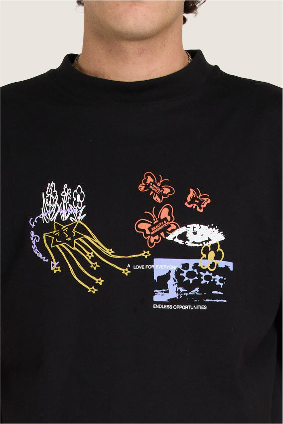 Message Tee - Black