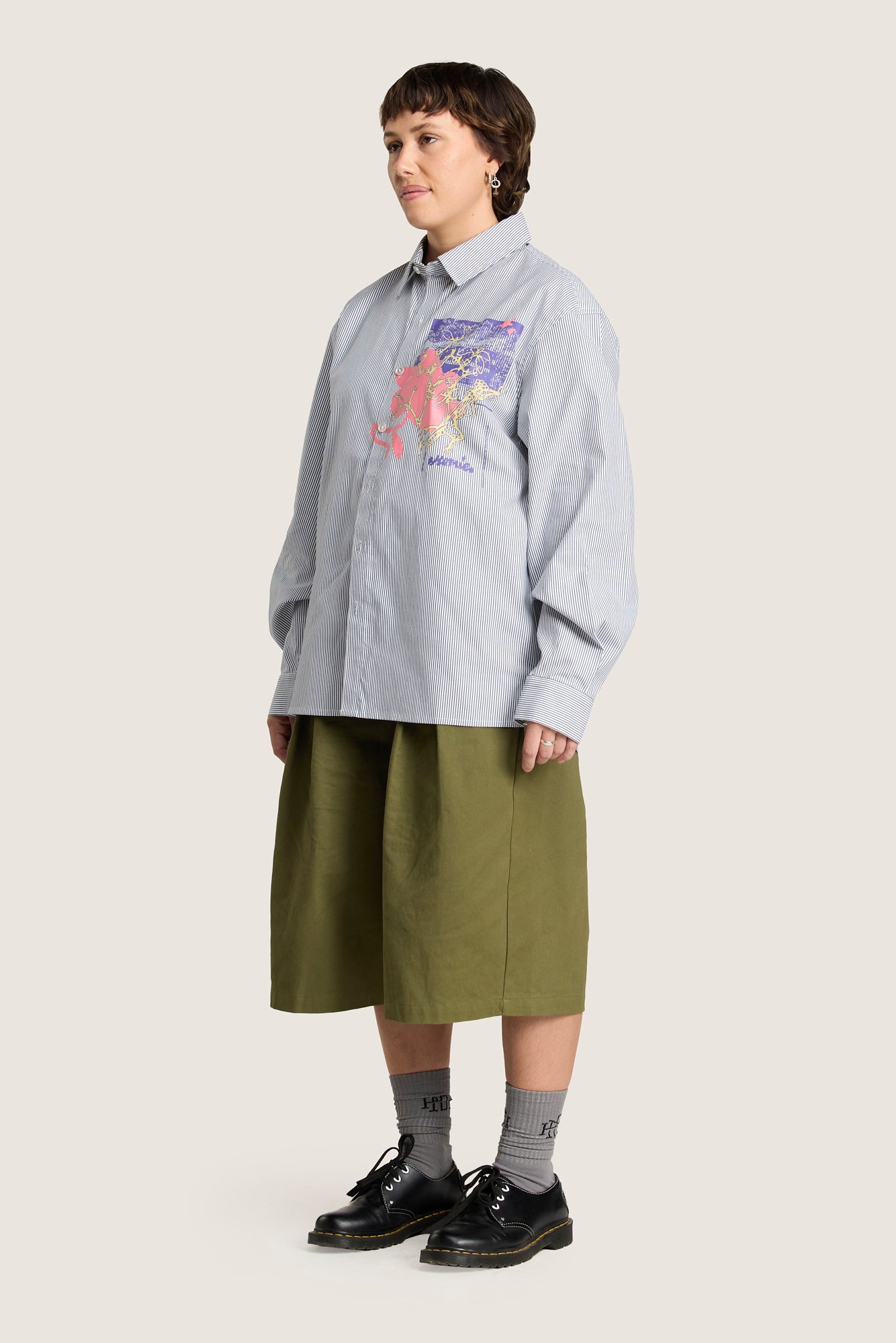 Growing Patterns Oxford Shirt - Cotton Stripe Poplin