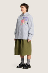 Growing Patterns Oxford Shirt - Cotton Stripe Poplin