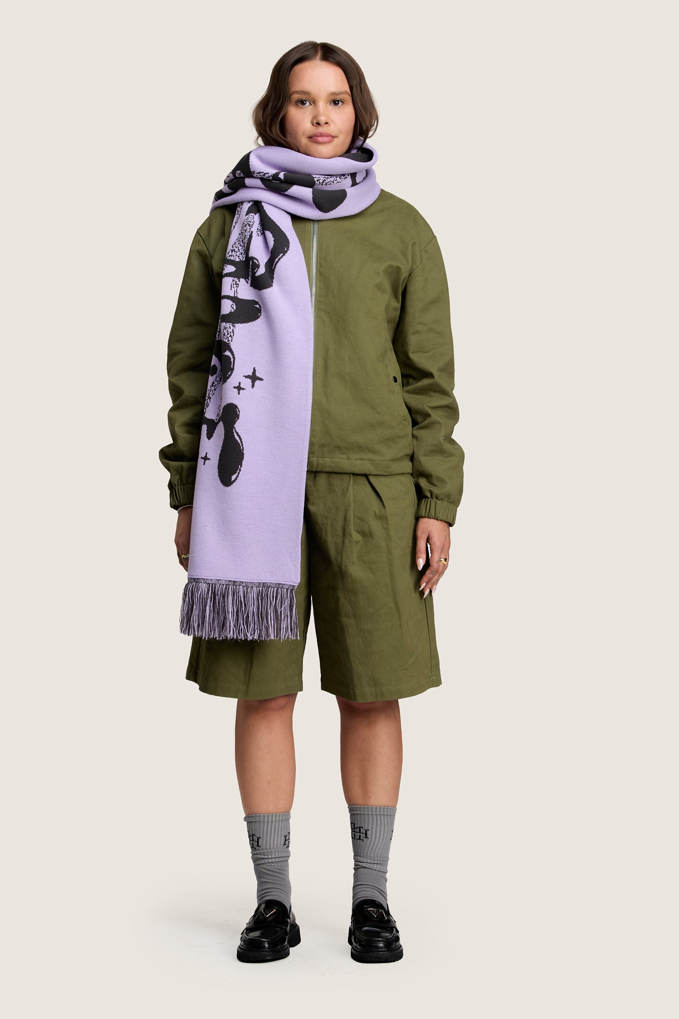 A Space For Everyone Scarf - Dark Violet