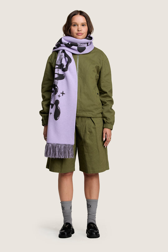 A Space For Everyone Scarf - Dark Violet