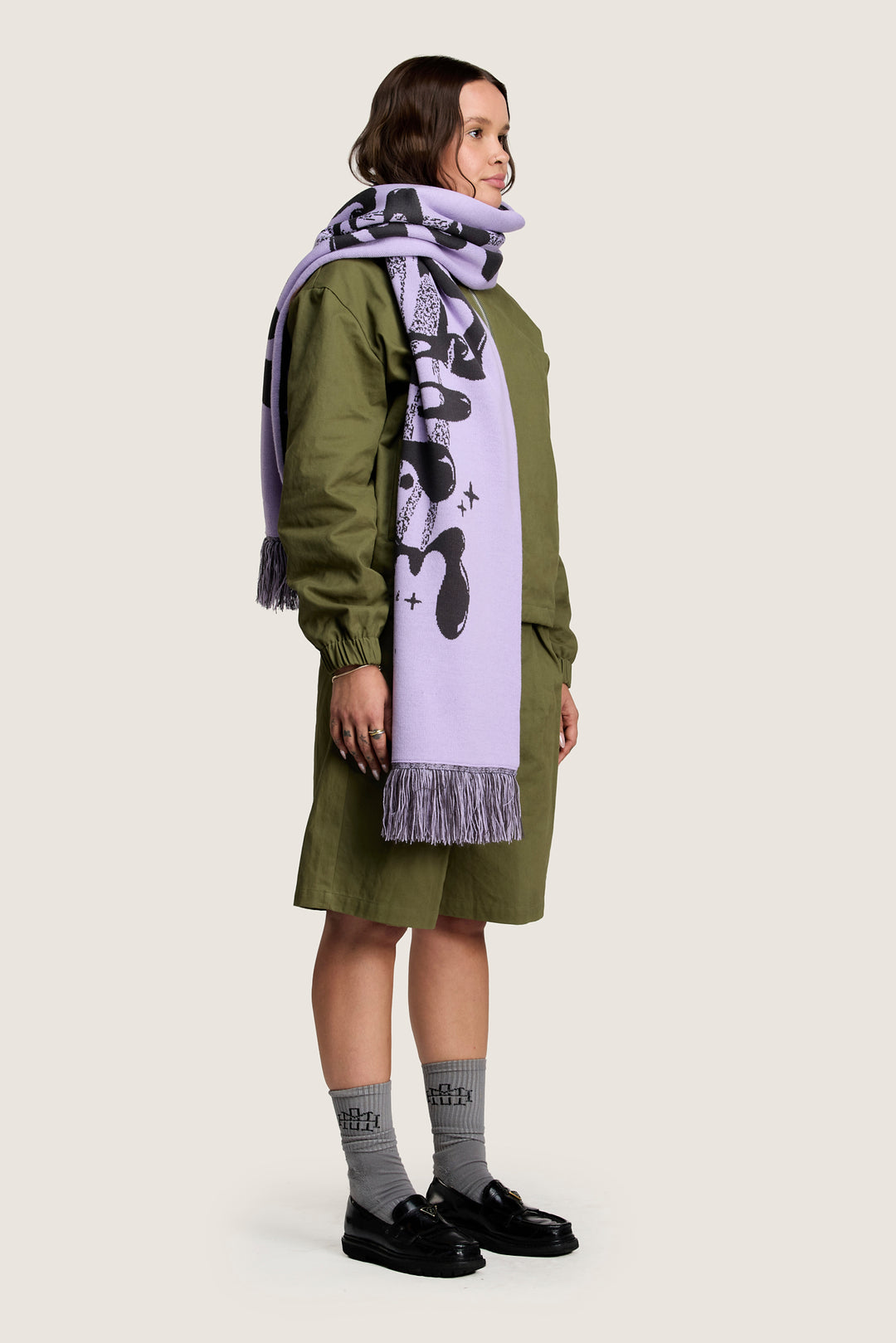 A Space For Everyone Scarf - Dark Violet