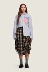 Growing Patterns Oxford Shirt - Cotton Stripe Poplin