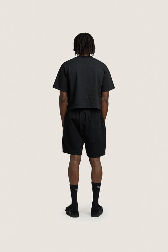 Heavy Weight Cropped Tee - Black
