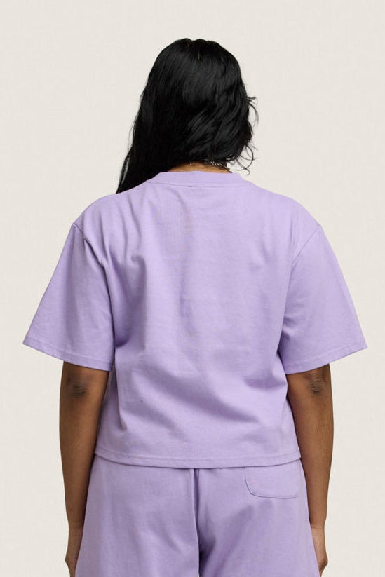 Heavy Weight Cropped Tee - Lilac