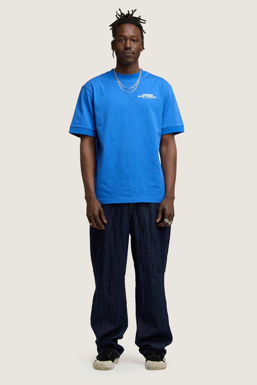 Soft-Wear Ringer Tee - Royal Blue