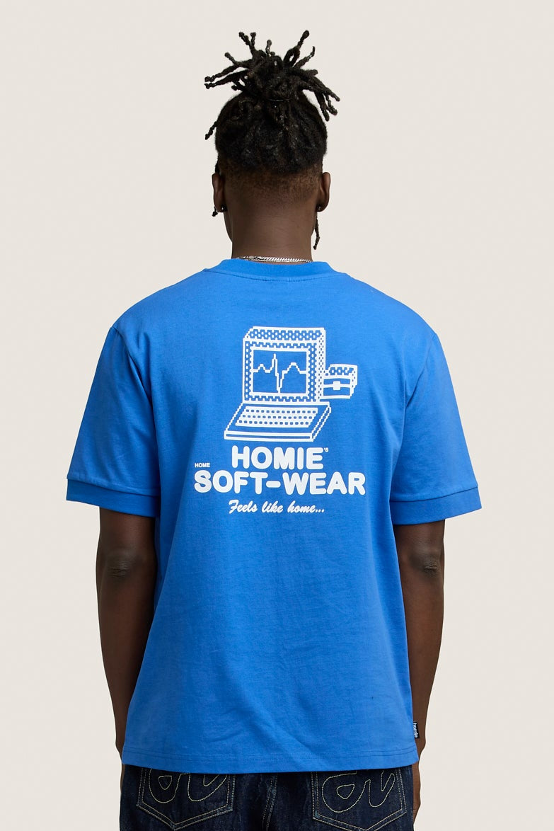 Soft-Wear Ringer Tee - Royal Blue