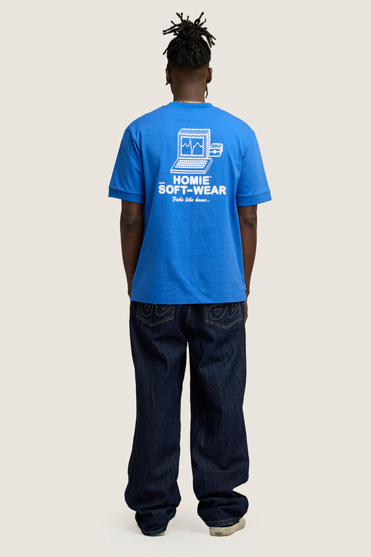 Soft-Wear Ringer Tee - Royal Blue