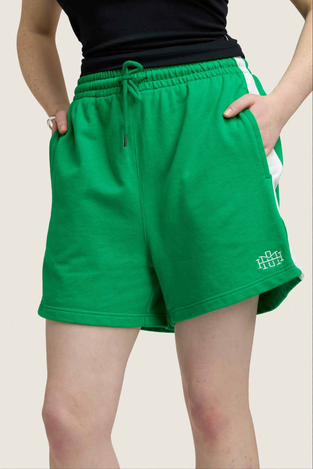 Stripe Shorts - Emerald