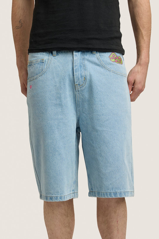 Creating Nostalgia Jorts - Medium Blue