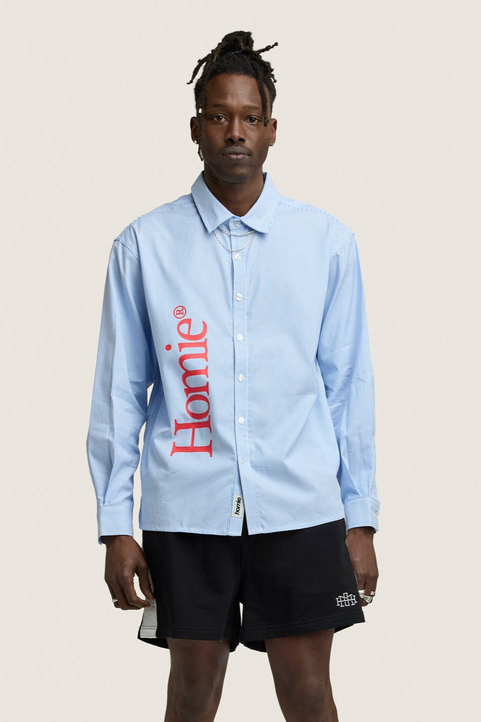 Blossom Oxford Shirt - Blue & White Stripe