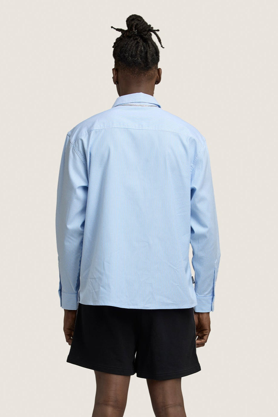 Blossom Oxford Shirt - Blue & White Stripe